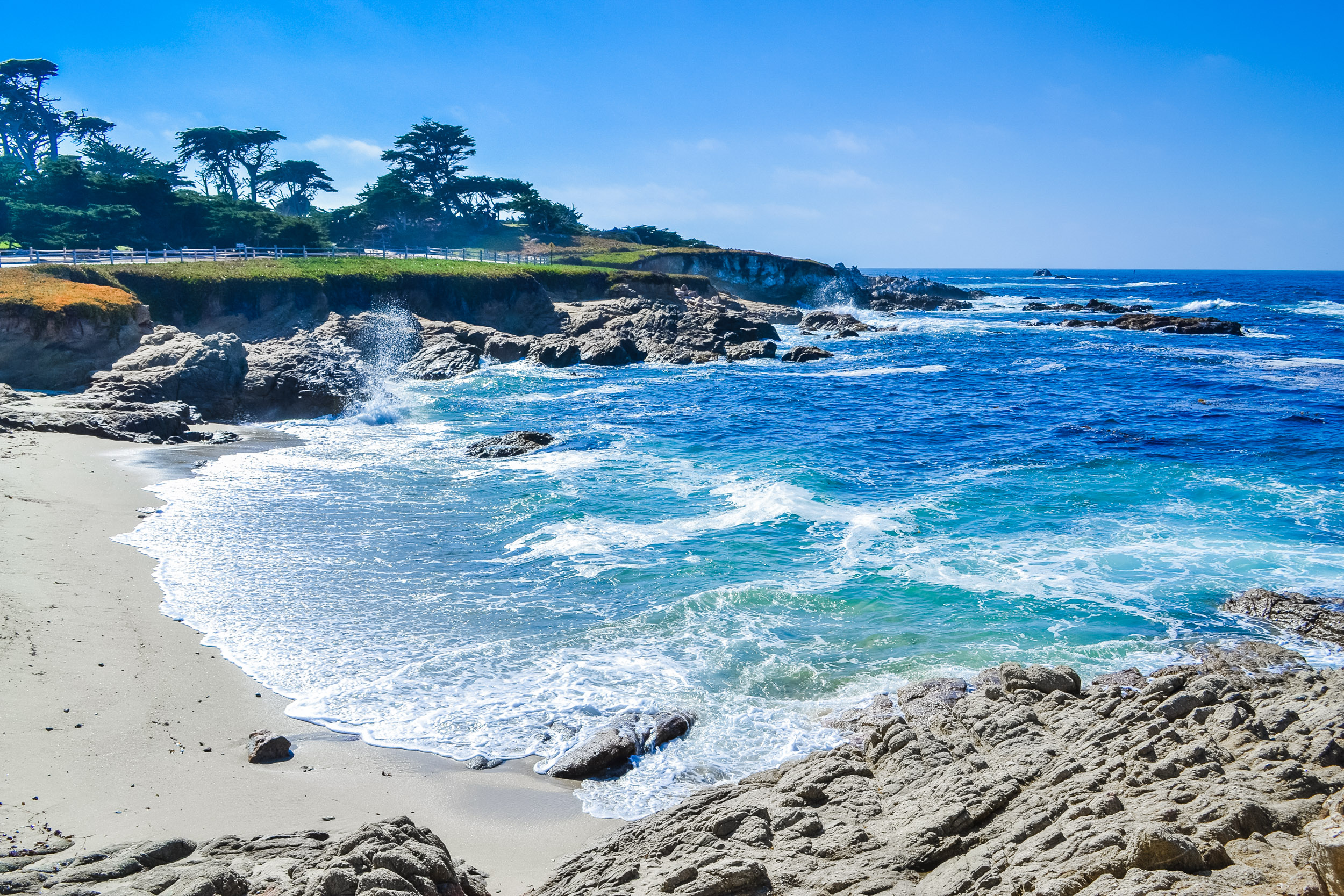 A beach on the Monterey Peninsula
